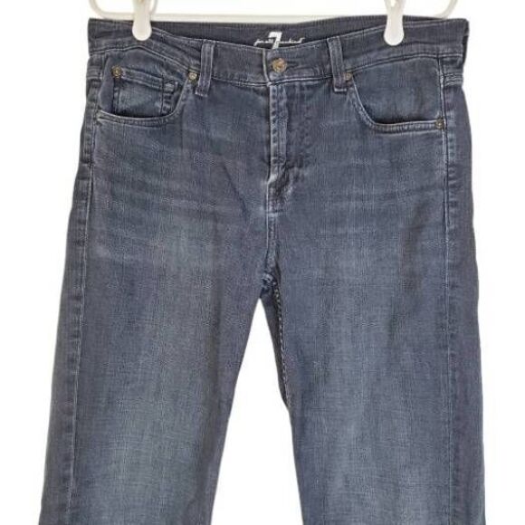 7 For All Mankind Men’s The Straight Vintage Perennial Dark Wash Jeans 34 - Picture 2 of 11